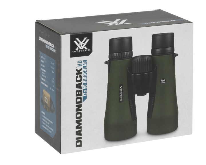Бінокль Vortex Diamondback HD 12x50 Зелений ДБ-217 - зображення 3