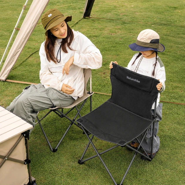 Кресло складное Naturehike Shan Lan T01 CNK2550JJ025, сталь, черный - изображение 2