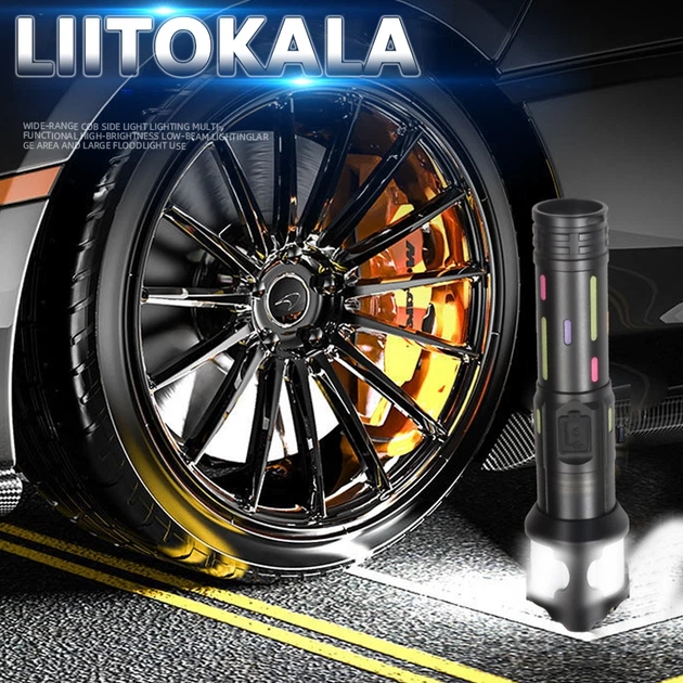 Ручной фонарик LiitoKala LF-2405 1500lm IP65 26650 алюминий без аккумулятора Black (LF-2405) - изображение 4