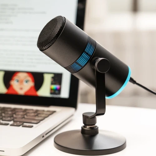 Мікрофон Thronmax V8, Black, USB, 3.5 мм jack, конденсаторний, RGB підсвічування, кабель 1.5 м (V8THRONMAX) - изображение 3