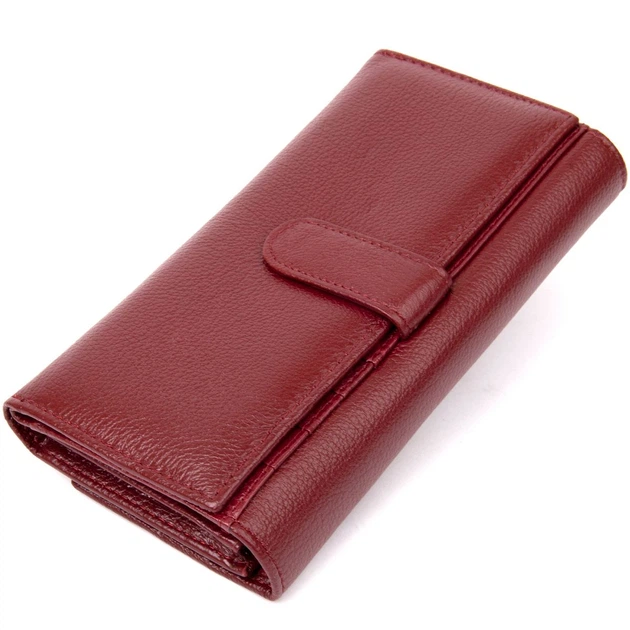 Сучасний гаманець для жінок ST Leather 19392 темно-червоний - Фото 6 Сучасний гаманець для жінок ST Leather 19392 темно-червоний - зображення 6
