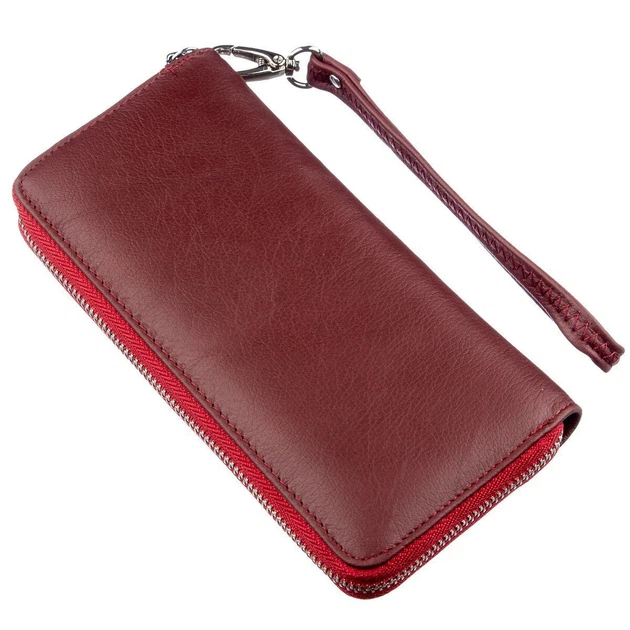 Универсальный клатч-кошелек ST Leather 18935 темно-красный - Фото 6 Универсальный клатч-кошелек ST Leather 18935 темно-красный - изображение 6