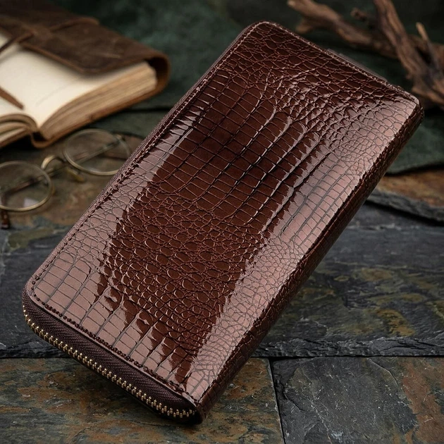 Кошелек женский ST Leather 18438 (S7001A) многофункциональный коричневый - Фото 4 Кошелек женский ST Leather 18438 (S7001A) многофункциональный коричневый - изображение 4