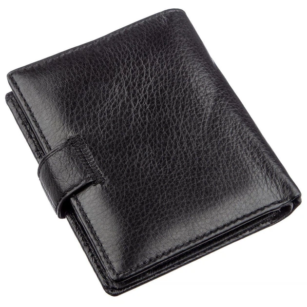 Небольшой кожаный кошелек ST Leather 18832 черный - изображение 2
