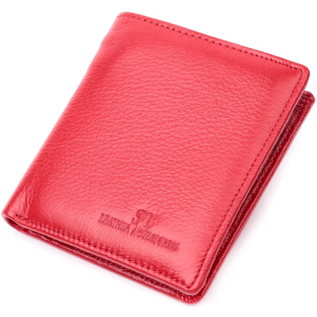 Яркий женский кошелек из натуральной кожи ST Leather 19465 красный - изображение 5