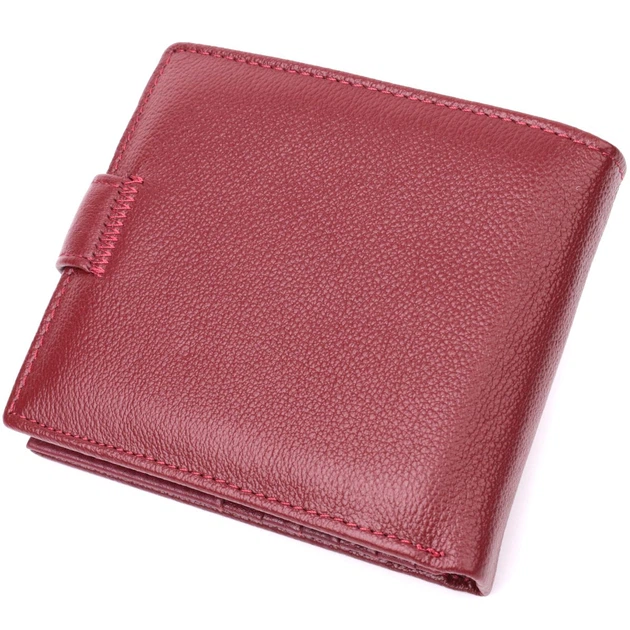 Практичний жіночий гаманець з натуральної шкіри ST Leather 22554 бордовий - зображення 2