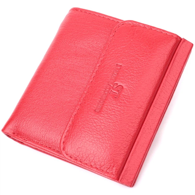 Яркий небольшой женский кошелек с монетницей из натуральной кожи ST Leather 22543 красный - Фото 5 Яркий небольшой женский кошелек с монетницей из натуральной кожи ST Leather 22543 красный - изображение 5