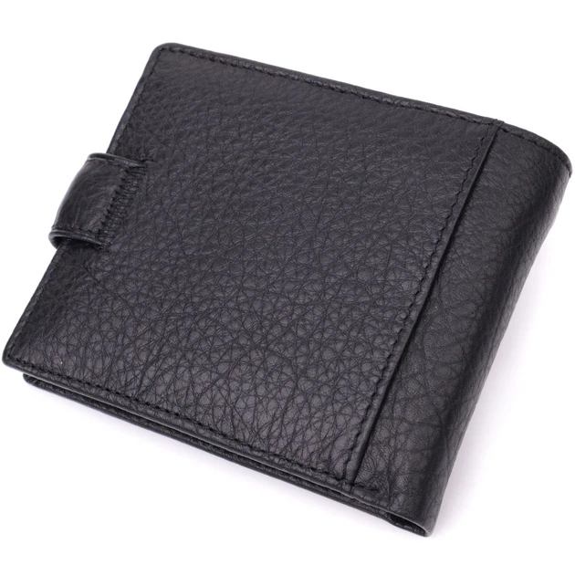Чоловічий гаманець зручного розміру ST Leather 22471 чорний - Фото 6 Чоловічий гаманець зручного розміру ST Leather 22471 чорний - зображення 6