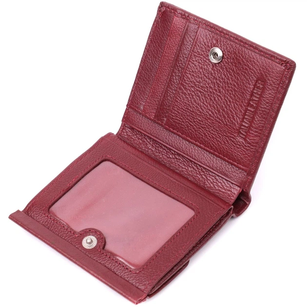 Небольшой женский кошелек с монетницей из натуральной кожи ST Leather 22544 бордовый - Фото 9 Небольшой женский кошелек с монетницей из натуральной кожи ST Leather 22544 бордовый - изображение 9