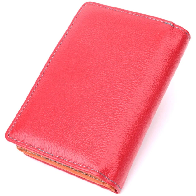 Яркий кошелек для женщин из натуральной кожи ST Leather 22503 красный - изображение 5