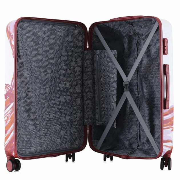 Валіза Semi Line 28" (L) White/Red Print (T5654-3) - зображення 6