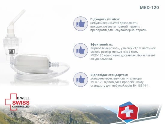 Компрессорный компактный небулайзер MED-120 B.Well - изображение 7