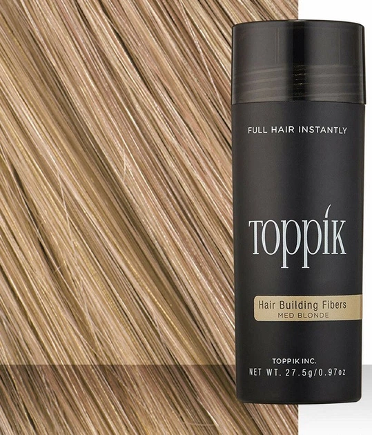 Загущувач для волосся Toppik Hair Building Fibers (Medium Blonde) Середня блондинка - русявий - Фото 3 Загущувач для волосся Toppik Hair Building Fibers (Medium Blonde) Середня блондинка - русявий - зображення 3