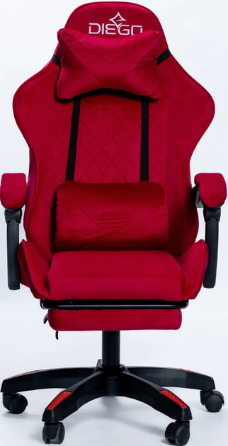 Игровое кресло DIEGO ALCANTARA PRO Red Компьютерные игровые кресла - изображение 6