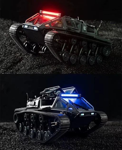 Всюдихід на радіокеруванні JJRC C8812 Ripsaw EV3 F-4 Сірий - зображення 8
