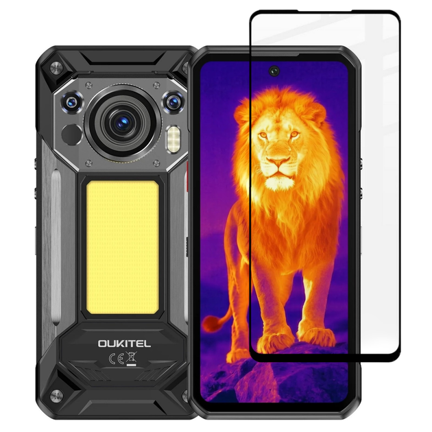 Защитное стекло Fiji Premium для Oukitel WP500 / WP500 Ultra полная проклейка Anti-Static черный - Фото 1 Защитное стекло Fiji Premium для Oukitel WP500 / WP500 Ultra полная проклейка Anti-Static черный - изображение 1