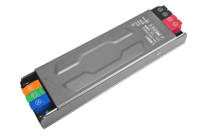 Блок питания пластик тонкий для LED ленты 12V 120W 10A Премиум "LEMANSO" LM881 - зображення 2