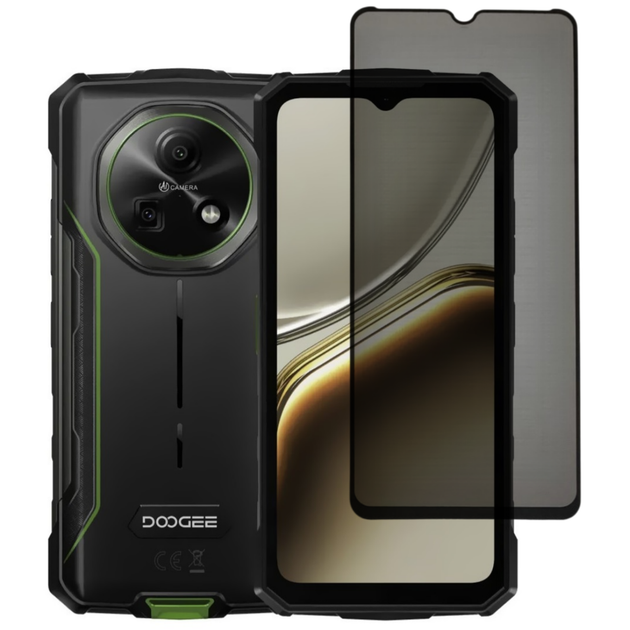 Защитное стекло Fiji Privacy для Doogee Fire 7 / 7 Pro / 7 Ultra антишпион Anti-peeping полная проклейка черный - Фото 1 Защитное стекло Fiji Privacy для Doogee Fire 7 / 7 Pro / 7 Ultra антишпион Anti-peeping полная проклейка черный - изображение 1