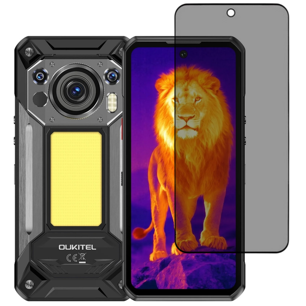 Защитное стекло Fiji Privacy для Oukitel WP500 / WP500 Ultra антишпион Anti-peeping полная проклейка черный - Фото 1 Защитное стекло Fiji Privacy для Oukitel WP500 / WP500 Ultra антишпион Anti-peeping полная проклейка черный - изображение 1