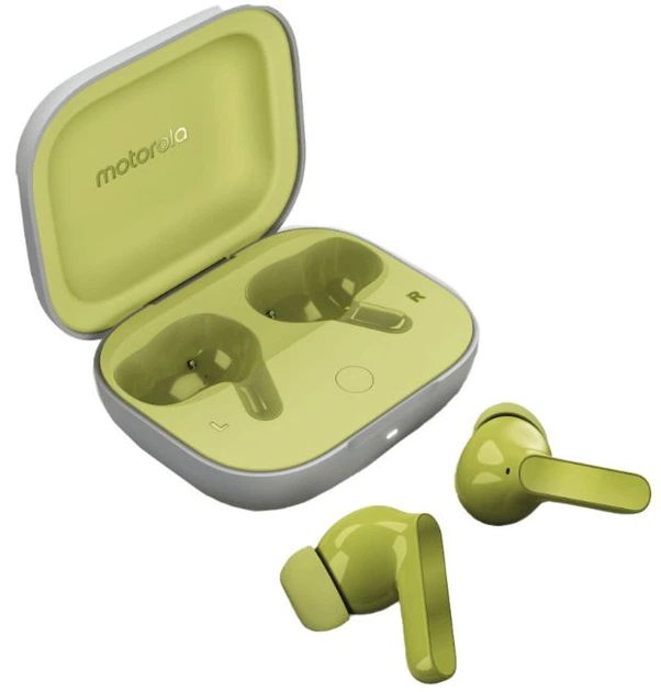 Навушники Motorola Moto Buds Kiwi Green (PG38C05790) - Фото 1 Навушники Motorola Moto Buds Kiwi Green (PG38C05790) - зображення 1