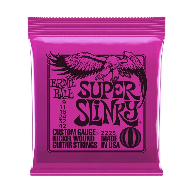 Струни для електрогітари 9-42 Ernie Ball P02223 - Фото 1 Струни для електрогітари 9-42 Ernie Ball P02223 - зображення 1