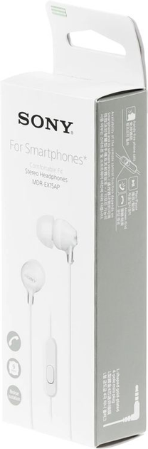 Наушники Sony MDR-EX15AP White (MDREX15APW.CE7) - Фото 5 Наушники Sony MDR-EX15AP White (MDREX15APW.CE7) - изображение 5