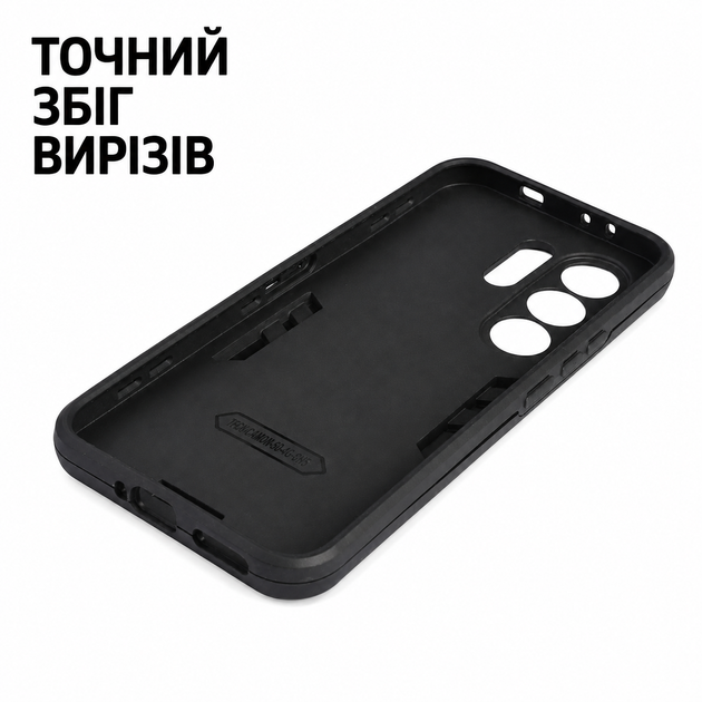 Противоударный чехол Antishock с кольцом-подставкой для Tecno Camon 50 Черный - Фото 6 Противоударный чехол Antishock с кольцом-подставкой для Tecno Camon 50 Черный - изображение 6