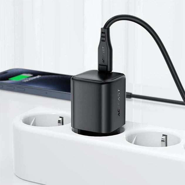 Сетевое зарядное устройство Acefast A119 mini Type-C PD45W GaN black - изображение 2