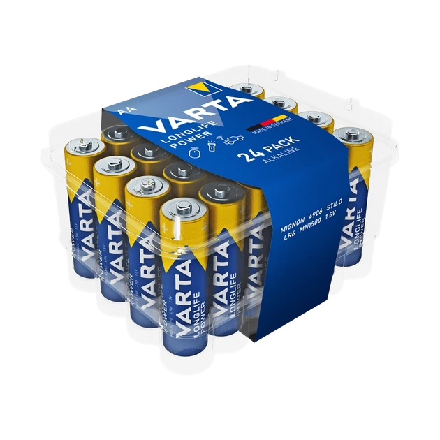 Батарея Varta LR06 Longlife Power 24 шт (BAT0344) - Фото 1 Батарея Varta LR06 Longlife Power 24 шт (BAT0344) - изображение 1