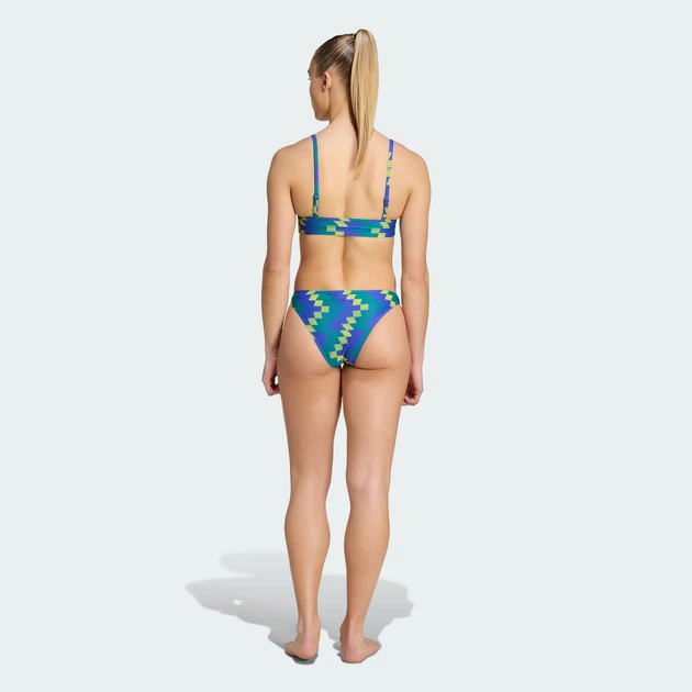 Жіночий купальник Padded Football-Inspired 2-Way Strap Triangle Bikini adidas KR4905 (38) синій (4068822058056) - Фото 2 Жіночий купальник Padded Football-Inspired 2-Way Strap Triangle Bikini adidas KR4905 (38) синій (4068822058056) - зображення 2