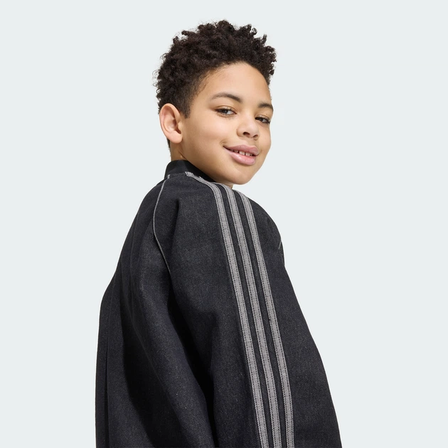 Дитяча джинсова куртка SST LOOSE DENIM adidas KR9129 (128) чорний (4069996612440) - Фото 6 Дитяча джинсова куртка SST LOOSE DENIM adidas KR9129 (128) чорний (4069996612440) - зображення 6
