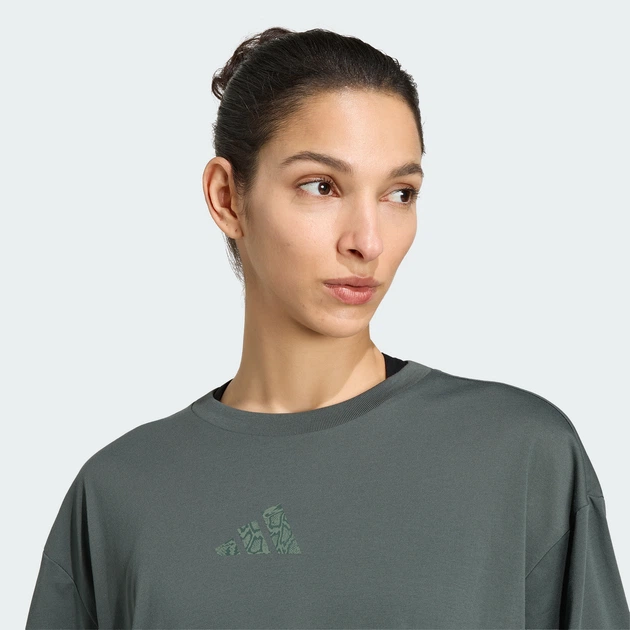 Жіноча футболка CLIMACOOL ANIMAL TRAINING GRAPHIC adidas KQ9879 (M) зелений (4069993391218) - Фото 4 Жіноча футболка CLIMACOOL ANIMAL TRAINING GRAPHIC adidas KQ9879 (M) зелений (4069993391218) - зображення 4