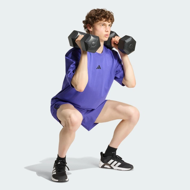 Мужская футболка Power Oversize adidas KS1164 (XL) фиолетовый (4069993390020) - изображение 3