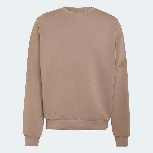 Мужской свитшот SOFT LUX adidas KW0985 (M) бежевый (4069993993573) - изображение 6