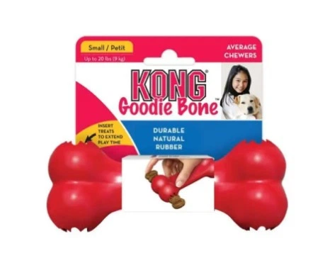 Игрушка Kong Classic Goodie Bone для собак кость-кормушка, S, 13,3 см - изображение 3