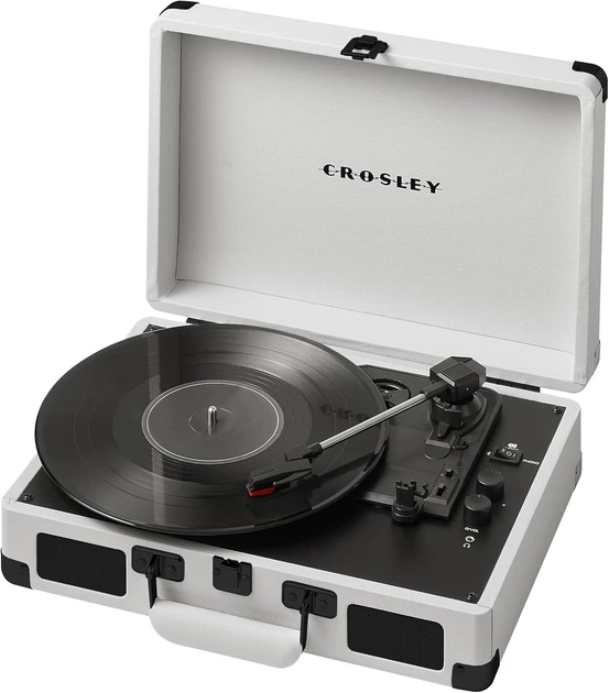 Програвач вінілу Crosley Cruiser Deluxe White Farmhouse CR8005DP-WF з Bluetooth - Фото 8 Програвач вінілу Crosley Cruiser Deluxe White Farmhouse CR8005DP-WF з Bluetooth - зображення 8