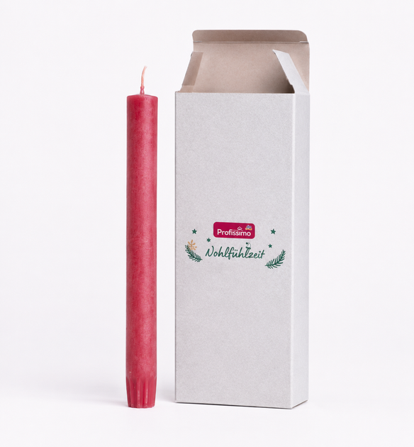 Столова свічка Bolsius rustic 210/23 red - зображення 2