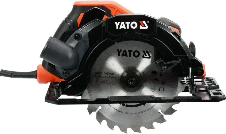 Пила дисковая сетевая YATO 1500 Вт диск 185 x 20 мм YT-82151 - изображение 2