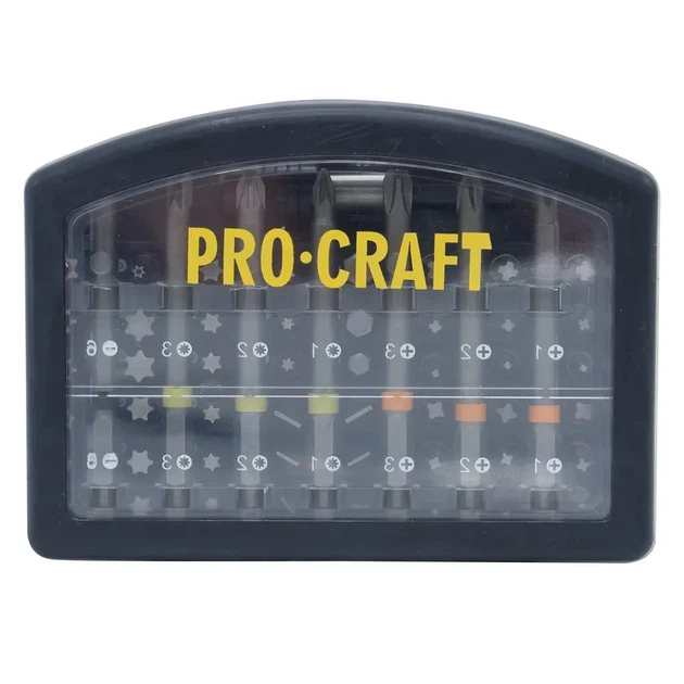 Набор бит 56 шт Procraft BS-56 для шуруповерта в кейсе - Фото 4 Набор бит 56 шт Procraft BS-56 для шуруповерта в кейсе - изображение 4