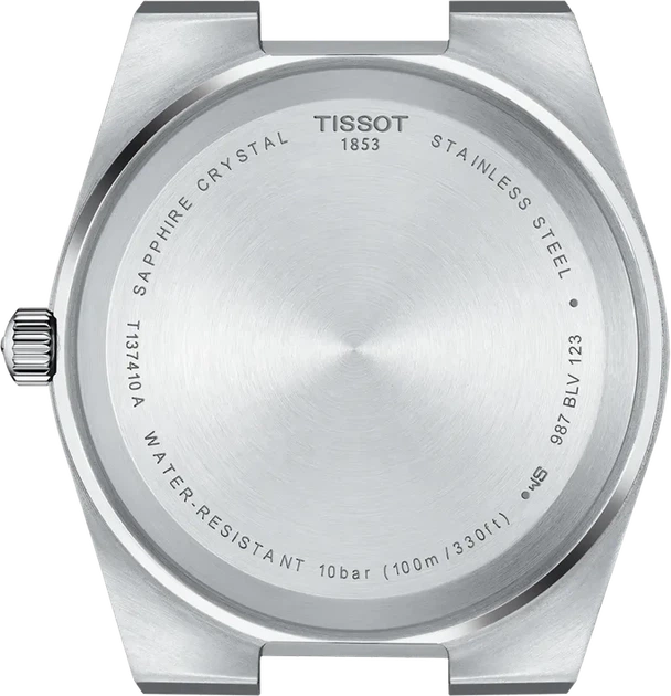 Чоловічий швейцарський годинник Tissot PRX T137.410.11.051.00 (Сріблястий / Чорний циферблат) - зображення 3