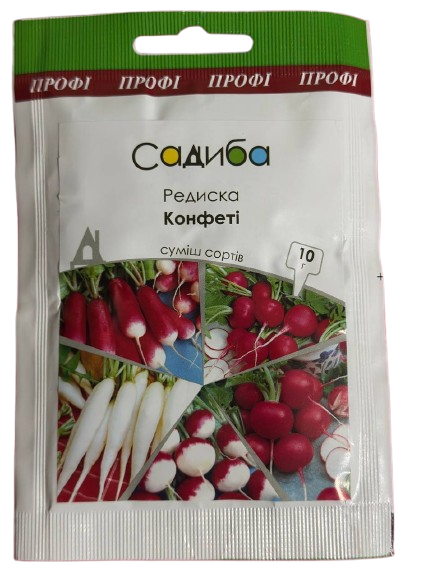 Редиска Конфеті 10 г - Фото 1 Редиска Конфеті 10 г - изображение 1