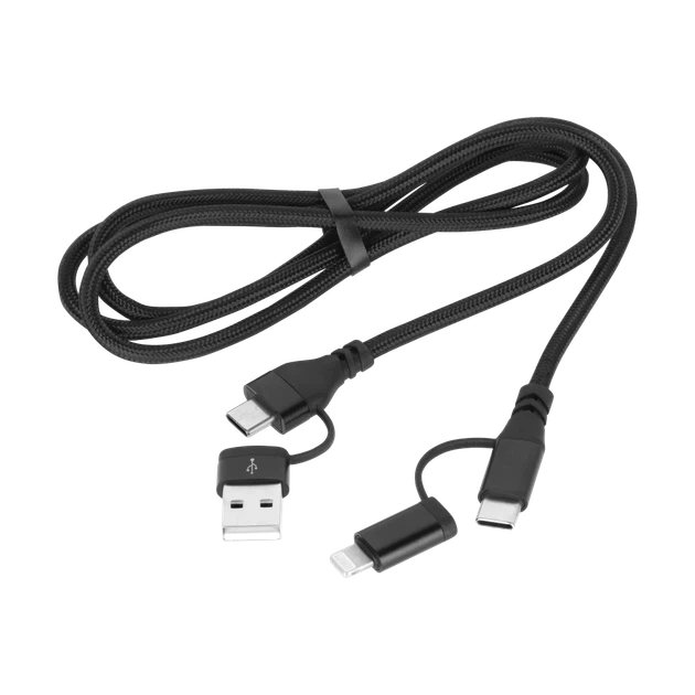 Кабель USB A/C - USB C/Lightning (2+2) 1m Cabletech (KPO3943) - Фото 2 Кабель USB A/C - USB C/Lightning (2+2) 1m Cabletech (KPO3943) - изображение 2