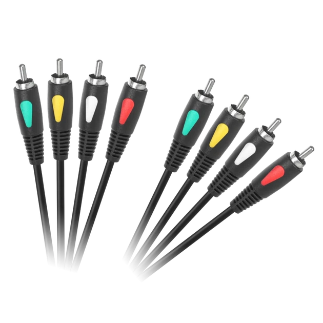 Кабель RCA 4RCA-4RCA 3.0м Cabletech Eco-Line (KPO4003-3.0) - Фото 1 Кабель RCA 4RCA-4RCA 3.0м Cabletech Eco-Line (KPO4003-3.0) - изображение 1