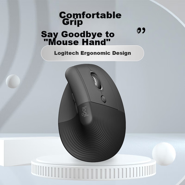 Мышь Logitech Lift Wireless/Bluetooth Black - изображение 2