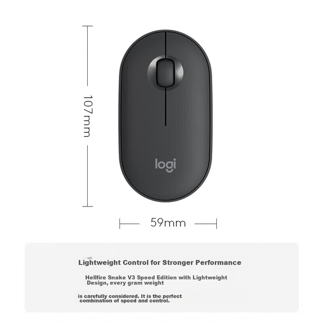 Мышь Logitech Pebble Enterprise Wireless/Bluetooth Light Blue - изображение 5