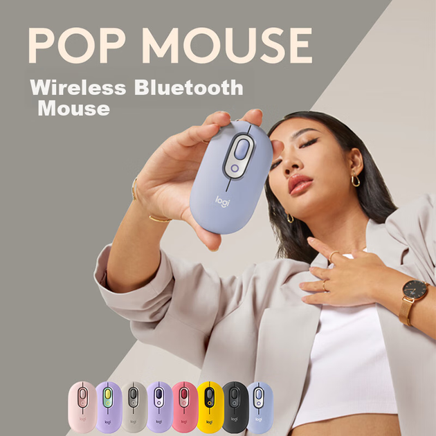 Мышь Logitech POP Bluetooth Lilac - изображение 2
