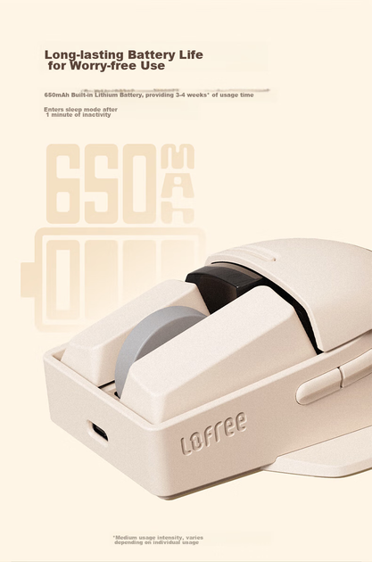 Мышь LOFREE SC Wireless/USB Grey - изображение 11