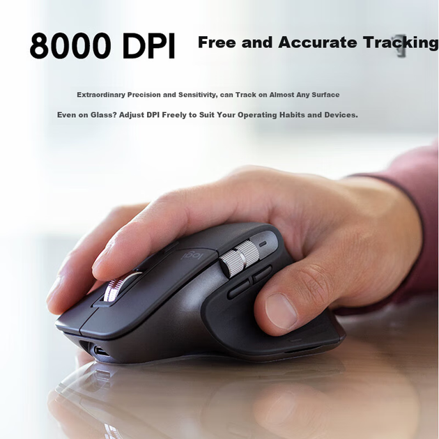 Мышь Logitech MX Master 3S Enterprise Wireless/Bluetooth Graphite - изображение 5