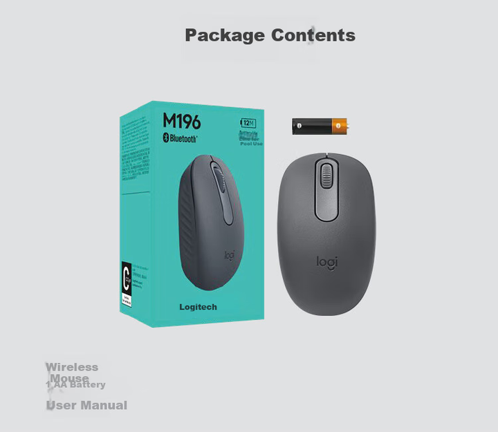 Мышь Logitech M196 Bluetooth White - изображение 5