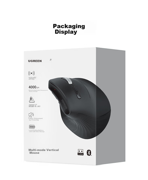 Мышь Ugreen 4GH2729 Wireless Bluetooth/2.4 ГГц - изображение 7